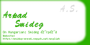 arpad smideg business card